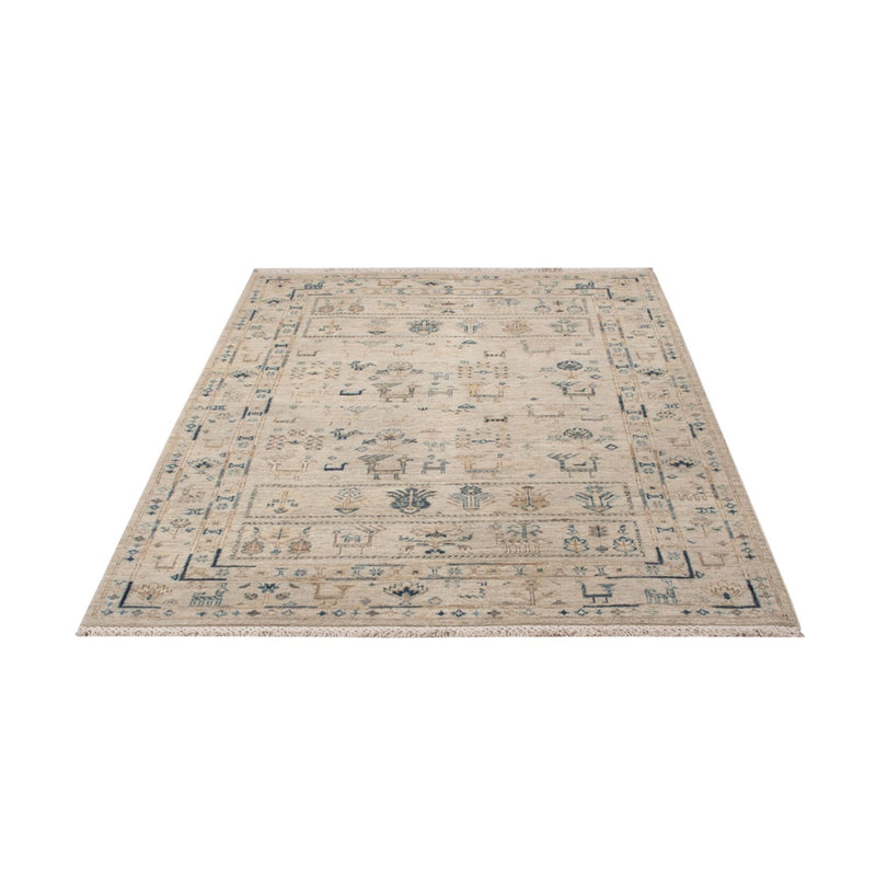 Tapis design - 185 x 121 cm - argent