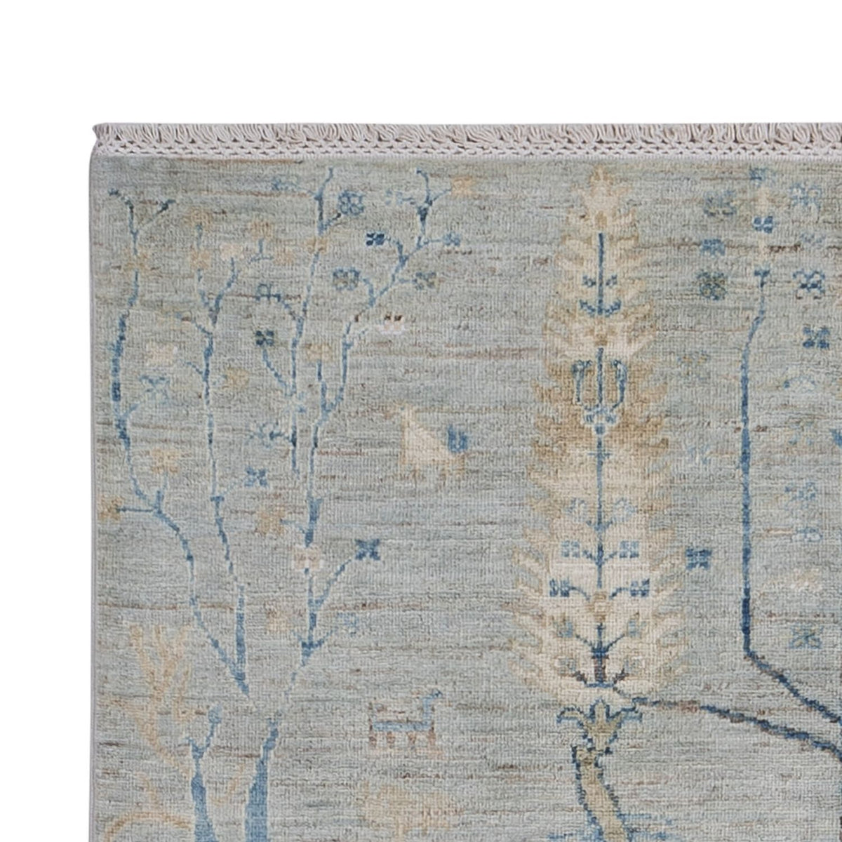 Tapis design - 181 x 120 cm - argent