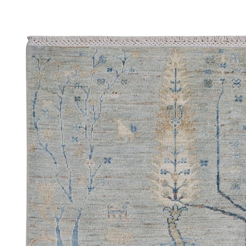 Tapis design - 181 x 120 cm - argent