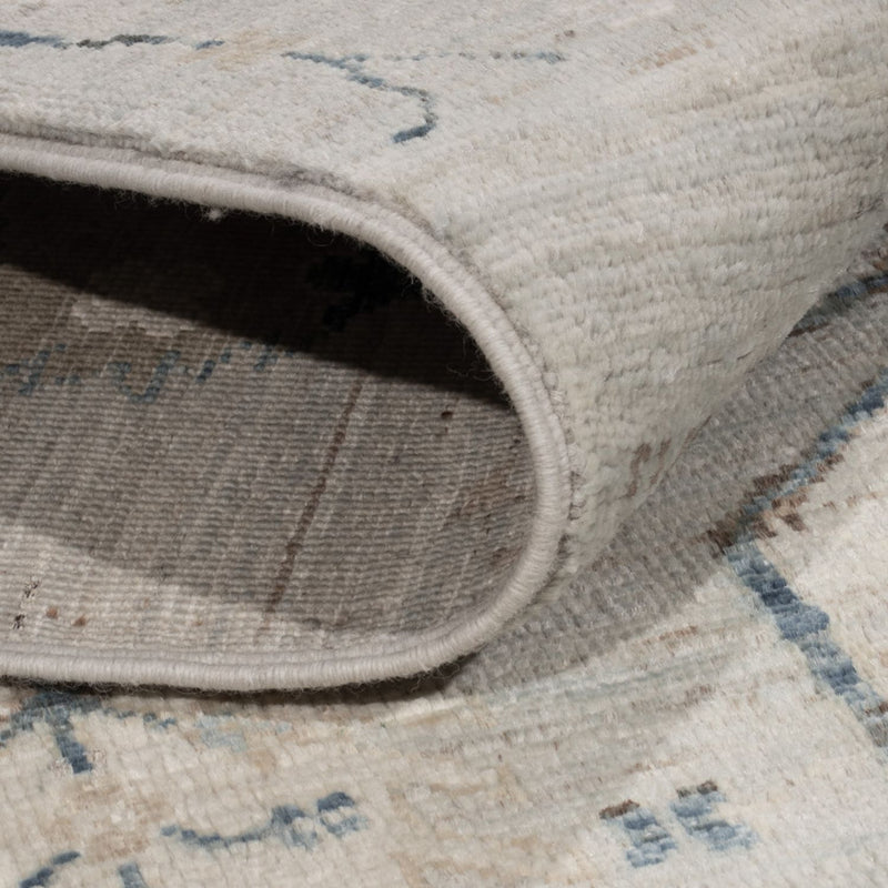 Tapis design - 181 x 120 cm - argent