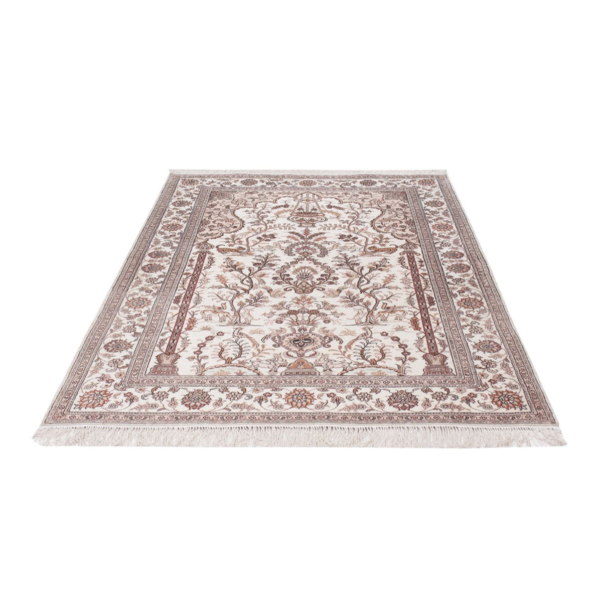 Tapis en soie - Soie chinoise - 183 x 122 cm - crème