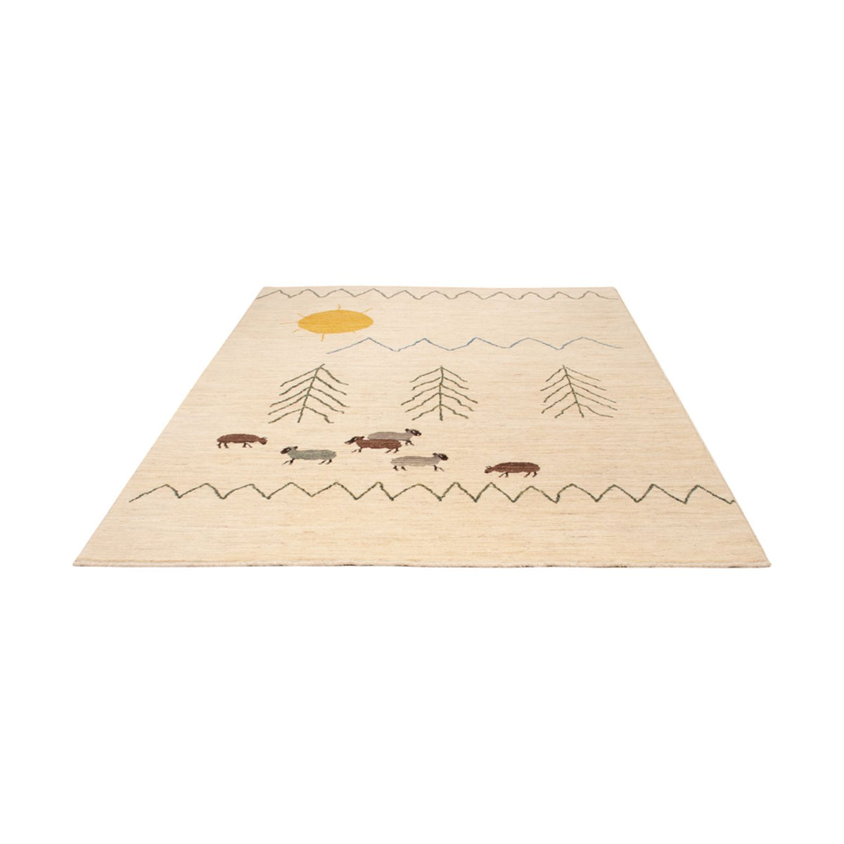 Tapis berbère - 241 x 172 cm - naturel