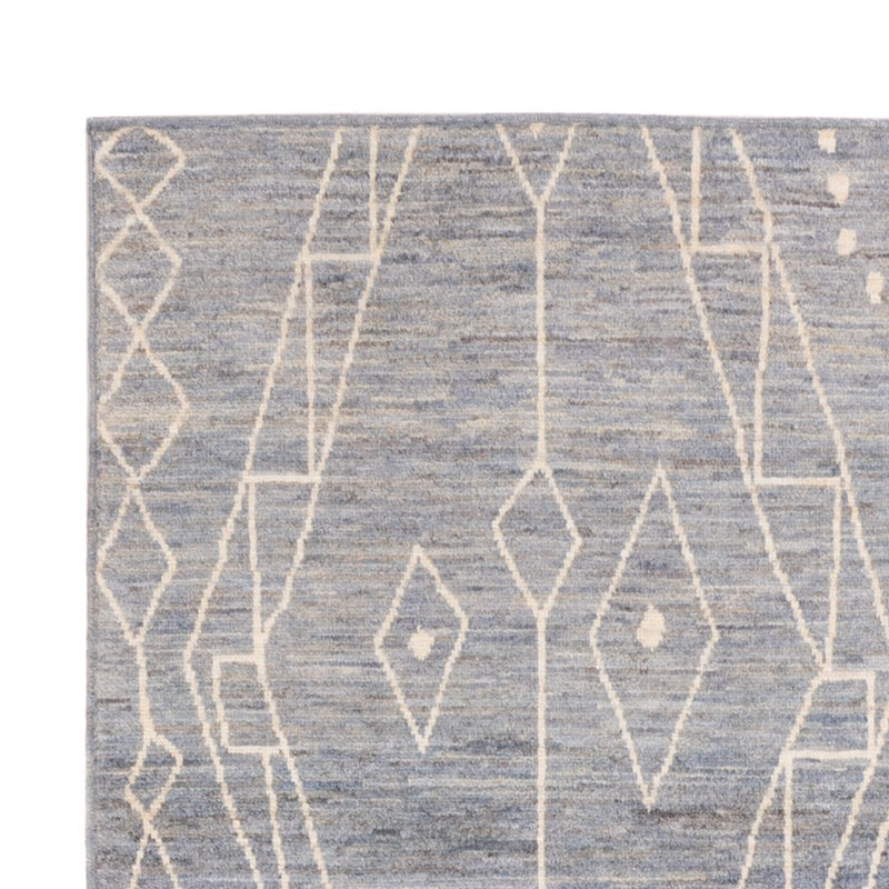 Tapis berbère - 208 x 148 cm - bleu de mer