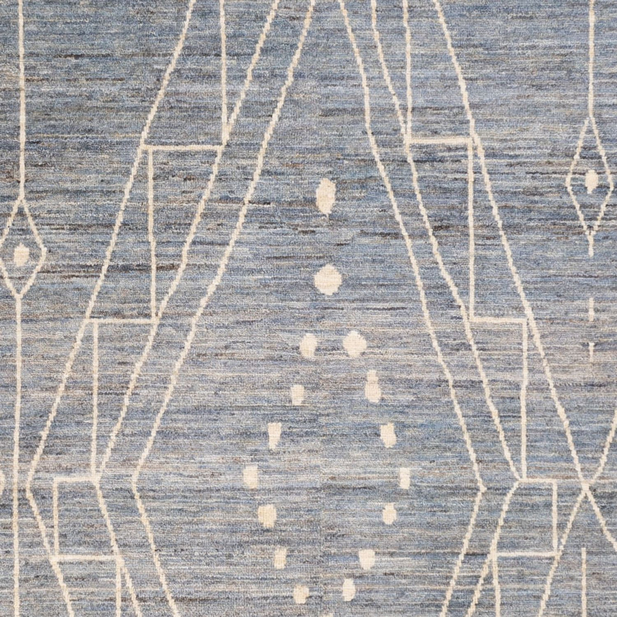 Tapis berbère - 288 x 204 cm - bleu de mer