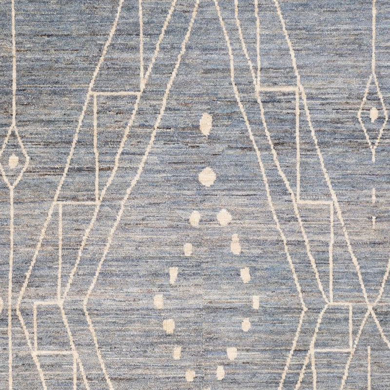 Tapis berbère - 288 x 204 cm - bleu de mer
