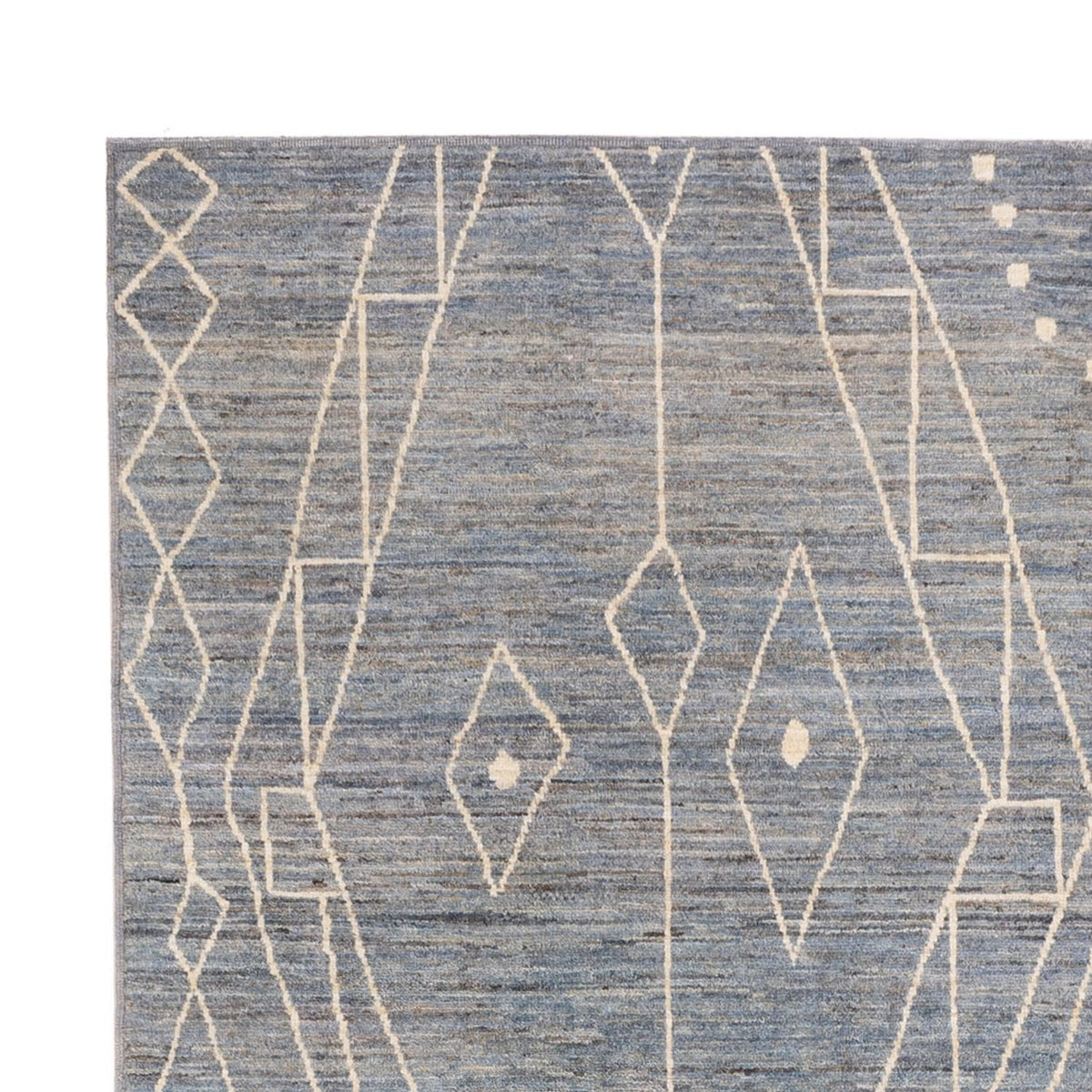 Tapis berbère - 288 x 204 cm - bleu de mer