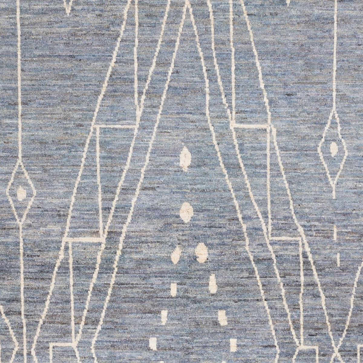 Tapis berbère - 304 x 194 cm - bleu de mer