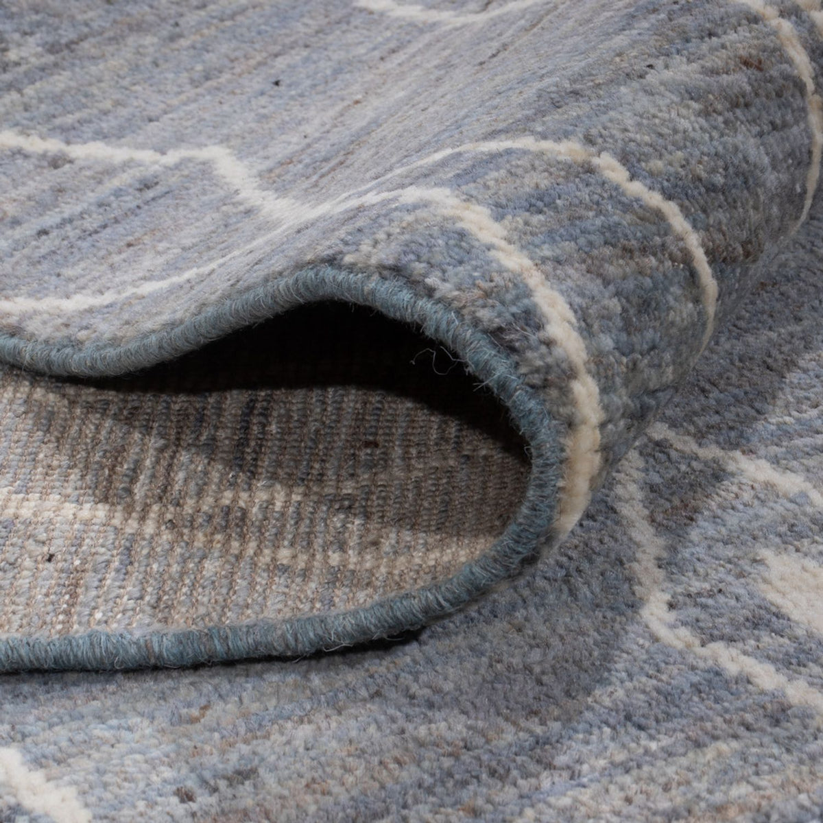 Tapis berbère - 304 x 194 cm - bleu de mer