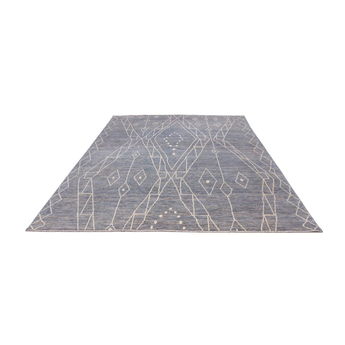 Tapis berbère - 304 x 194 cm - bleu de mer