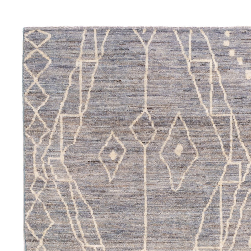 Tapis berbère - 198 x 156 cm - bleu de mer