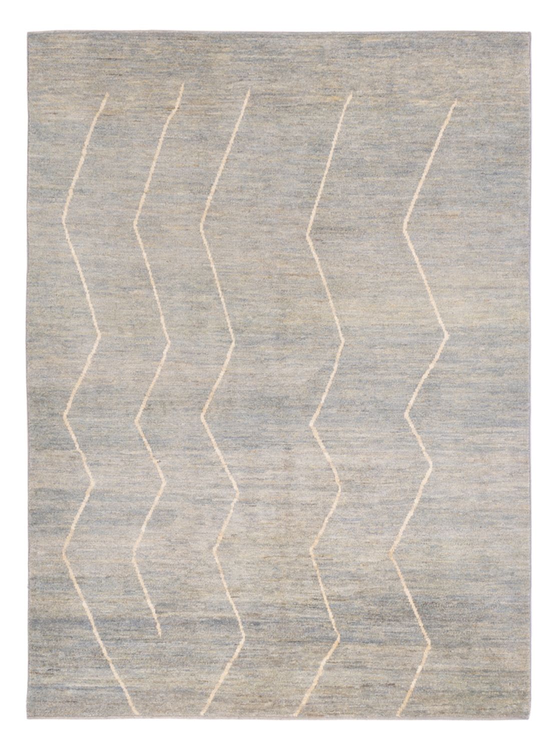 Tapis berbère - 204 x 152 cm - gris clair
