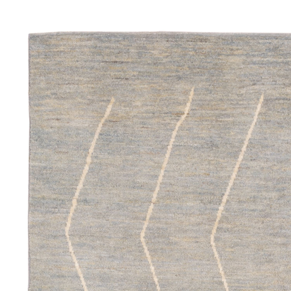 Tapis berbère - 204 x 152 cm - gris clair