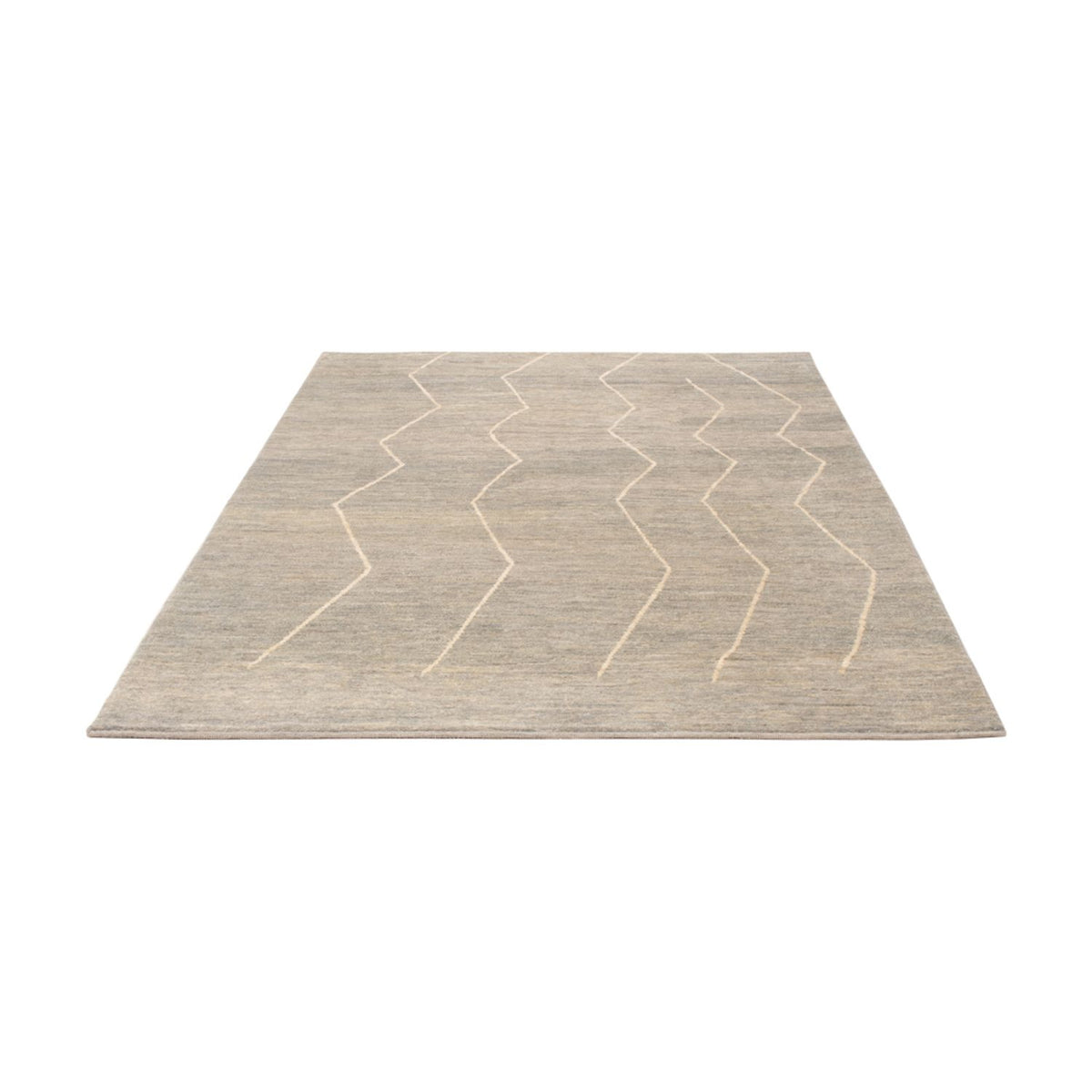 Tapis berbère - 204 x 152 cm - gris clair