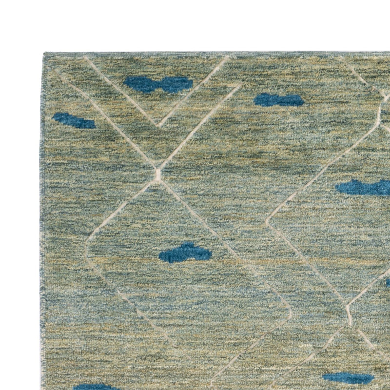 Tapis berbère - 199 x 160 cm - vert clair