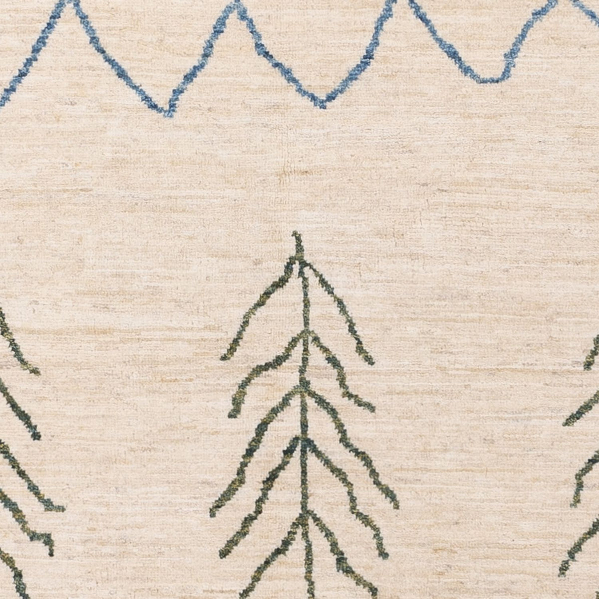 Tapis berbère - 200 x 146 cm - crème