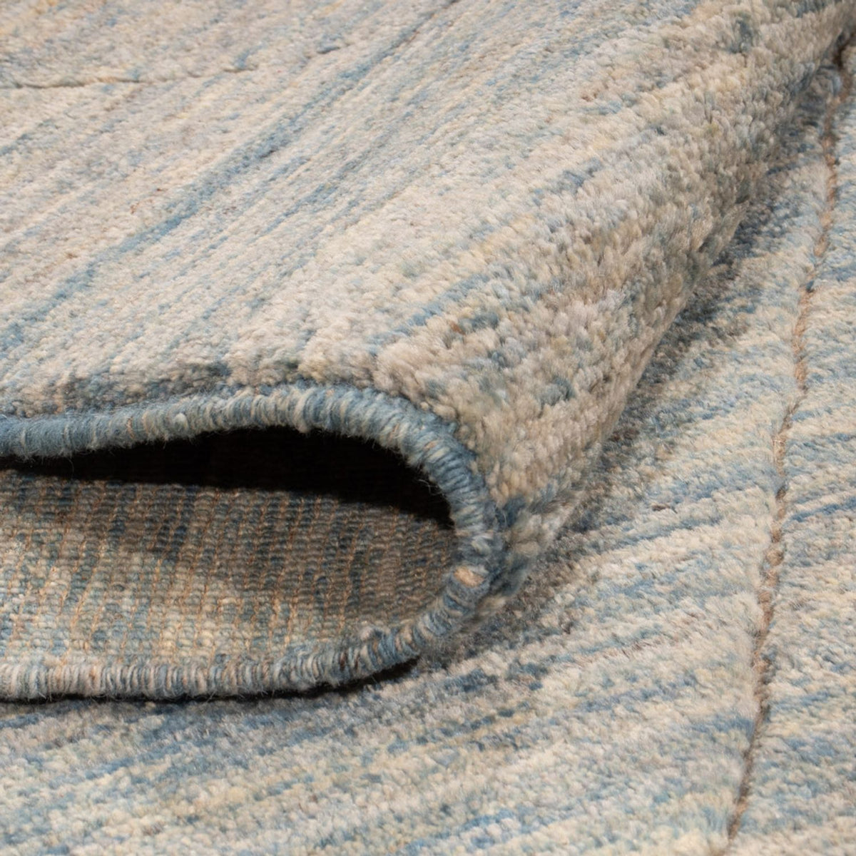 Tapis berbère - 196 x 154 cm - bleu de mer