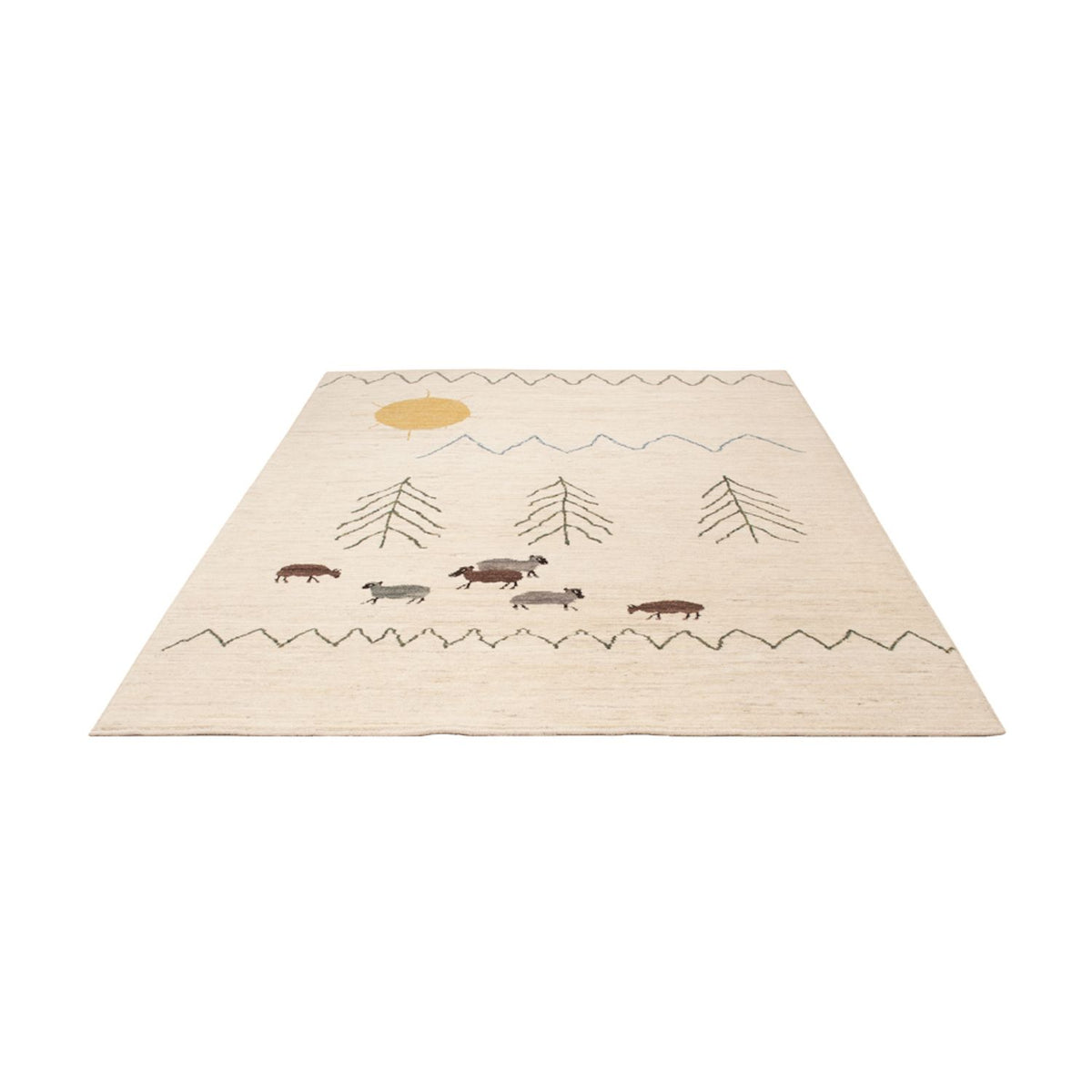 Tapis berbère - 232 x 170 cm - crème