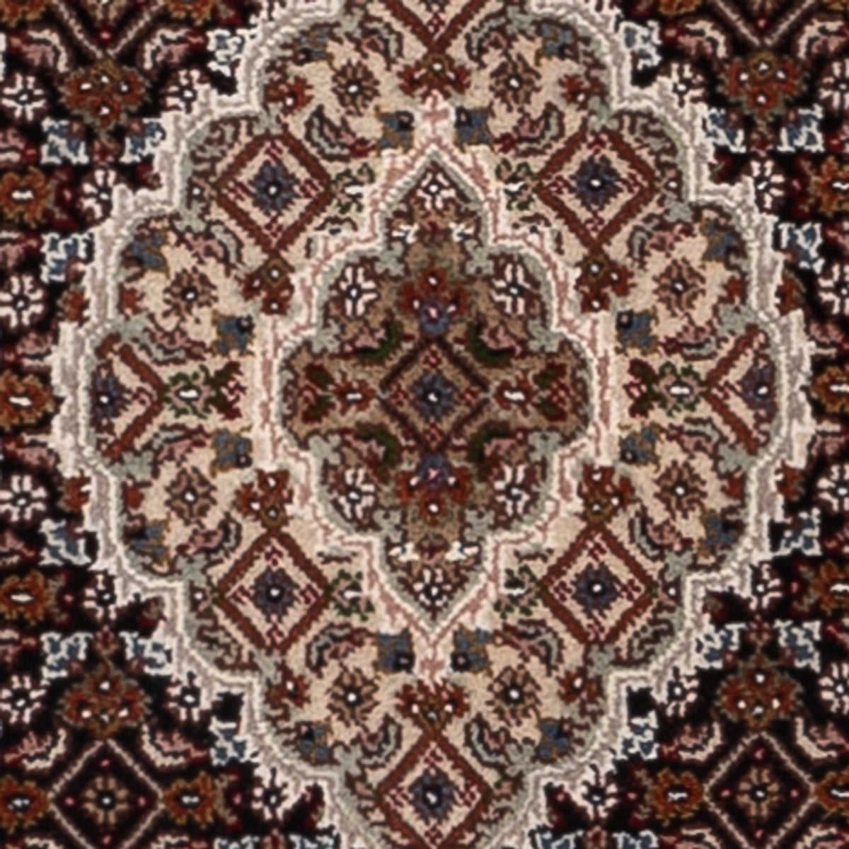 Tapis de couloir Tapis oriental - Tabriz - 204 x 80 cm - beige foncé