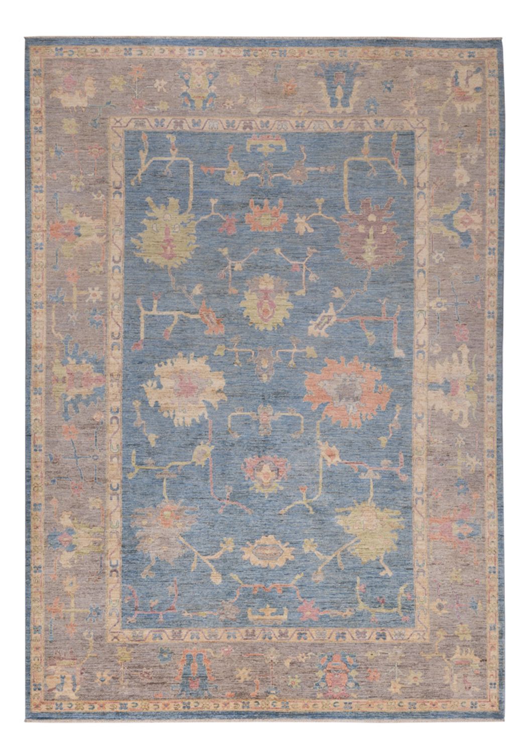 Tapis Ziegler - Usak - 352 x 247 cm - bleu