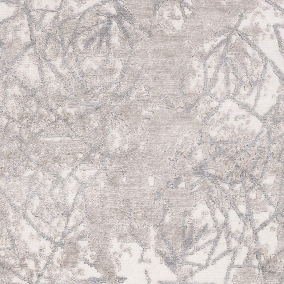 Tapis design - 206 x 154 cm - argent