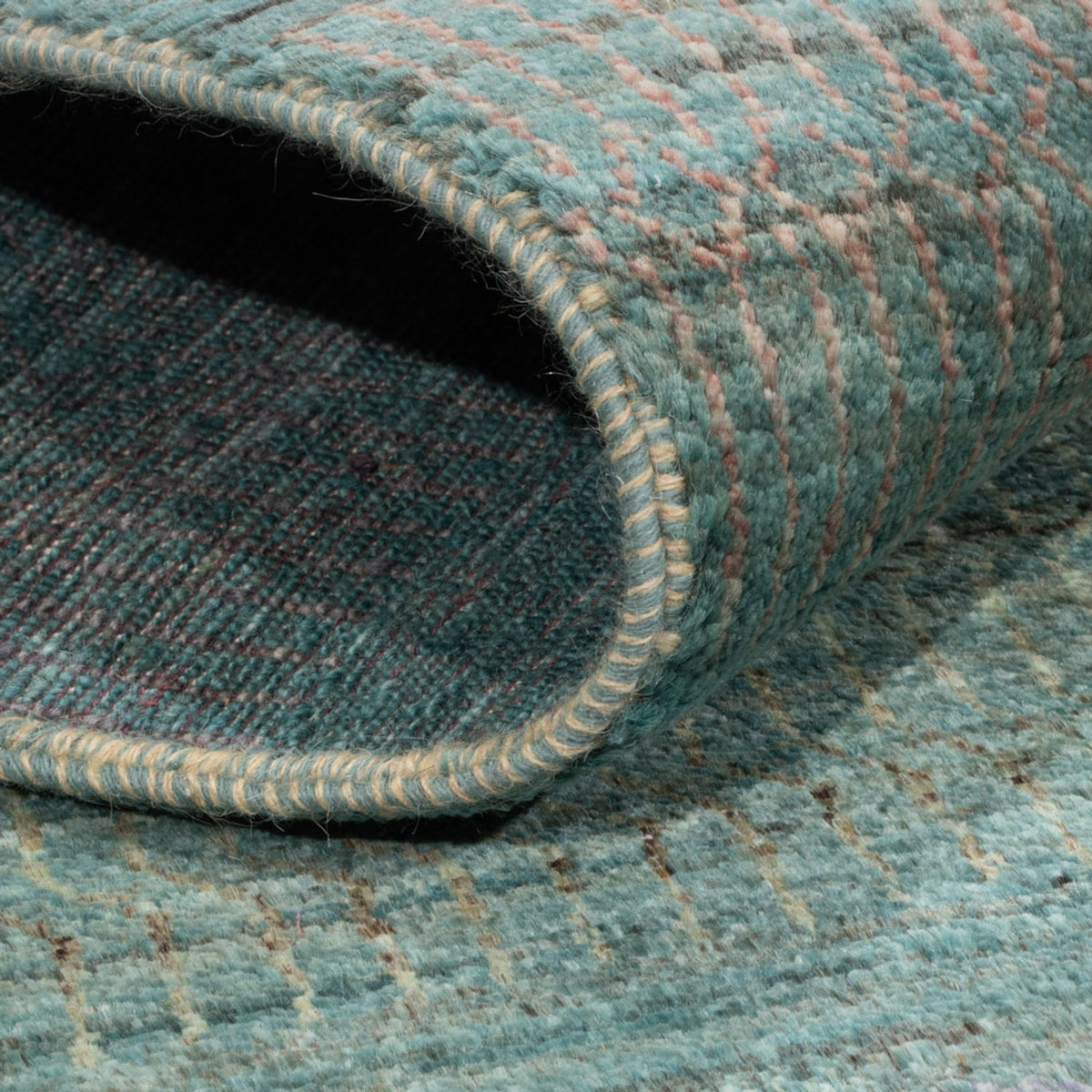 Tapis design - 196 x 152 cm - vert foncé