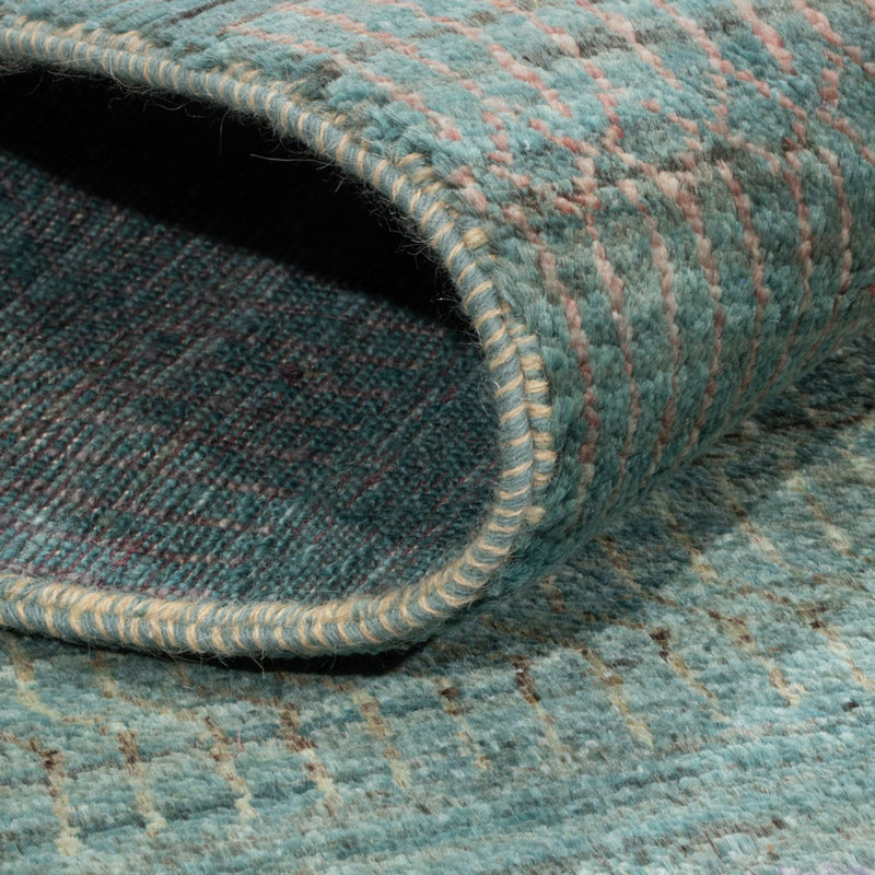 Tapis design - 196 x 152 cm - vert foncé