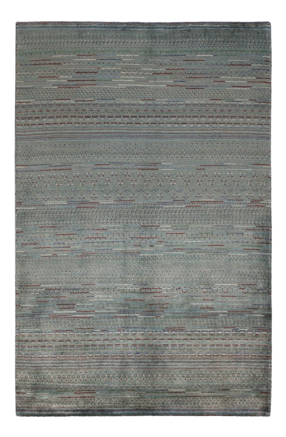 Tapis Gabbeh - Persan - 208 x 136 cm - vert foncé