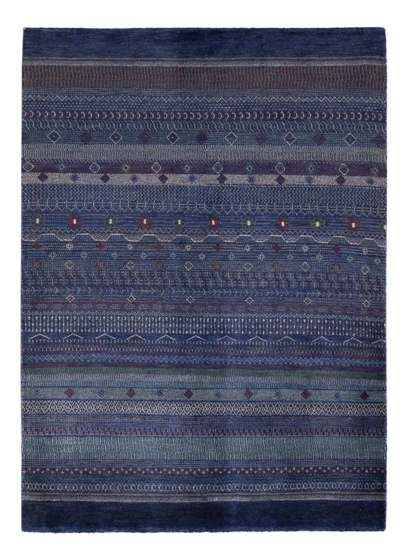 Tapis Gabbeh - Persan - 191 x 140 cm - bleu foncé