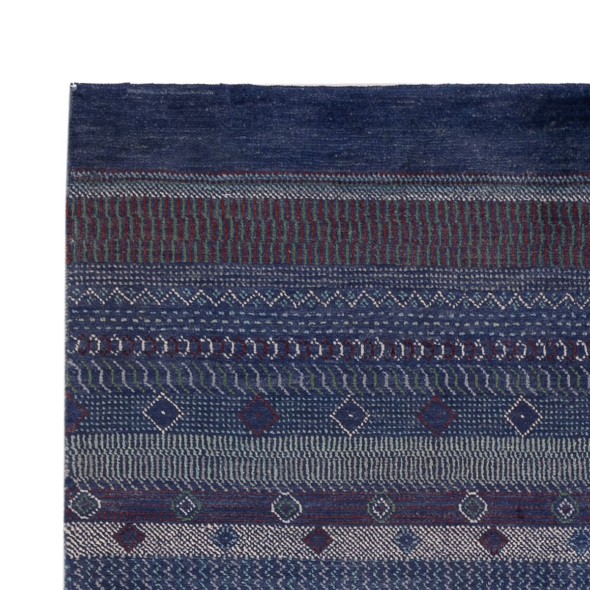 Tapis Gabbeh - Persan - 191 x 140 cm - bleu foncé