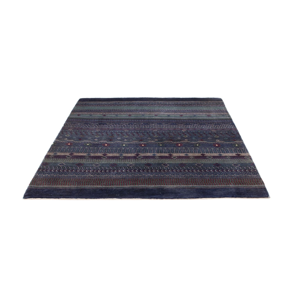 Tapis Gabbeh - Persan - 191 x 140 cm - bleu foncé