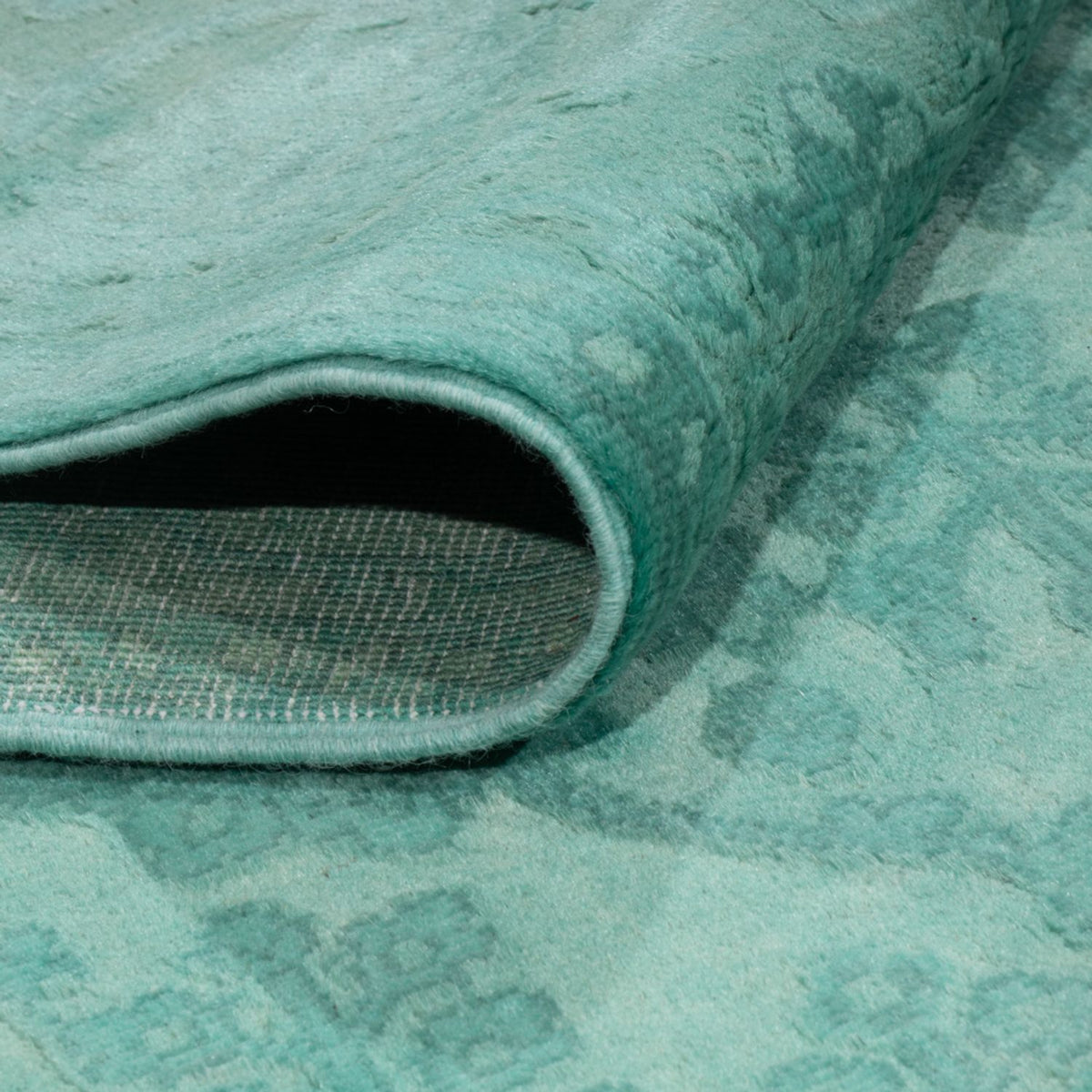 Tapis design - 196 x 156 cm - turquoise