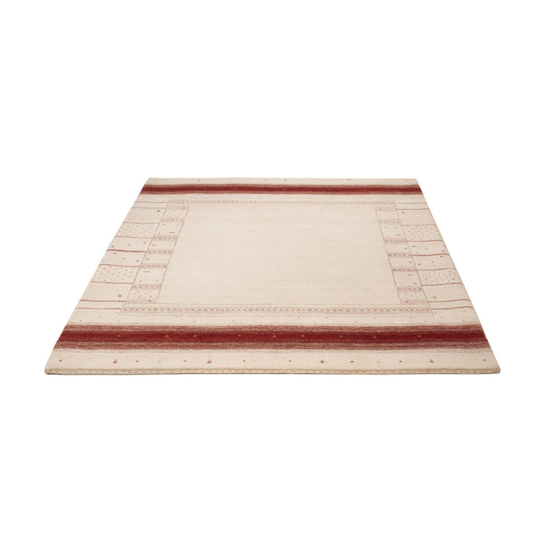 Tapis Gabbeh - Loribaft Indus - 190 x 148 cm - blanc