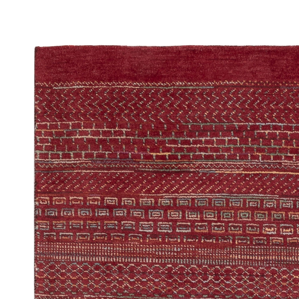 Tapis Gabbeh - Loribaft Indus - 192 x 122 cm - rouge