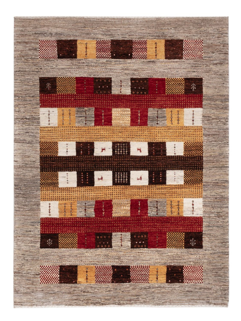 Tapis Gabbeh - Loribaft Indus - 193 x 145 cm - multicolore