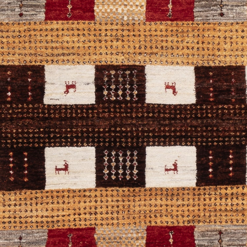 Tapis Gabbeh - Loribaft Indus - 193 x 145 cm - multicolore