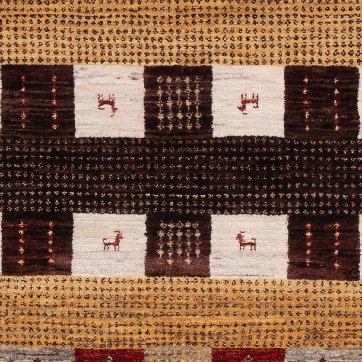 Tapis Gabbeh - Loribaft Indus - 205 x 144 cm - multicolore