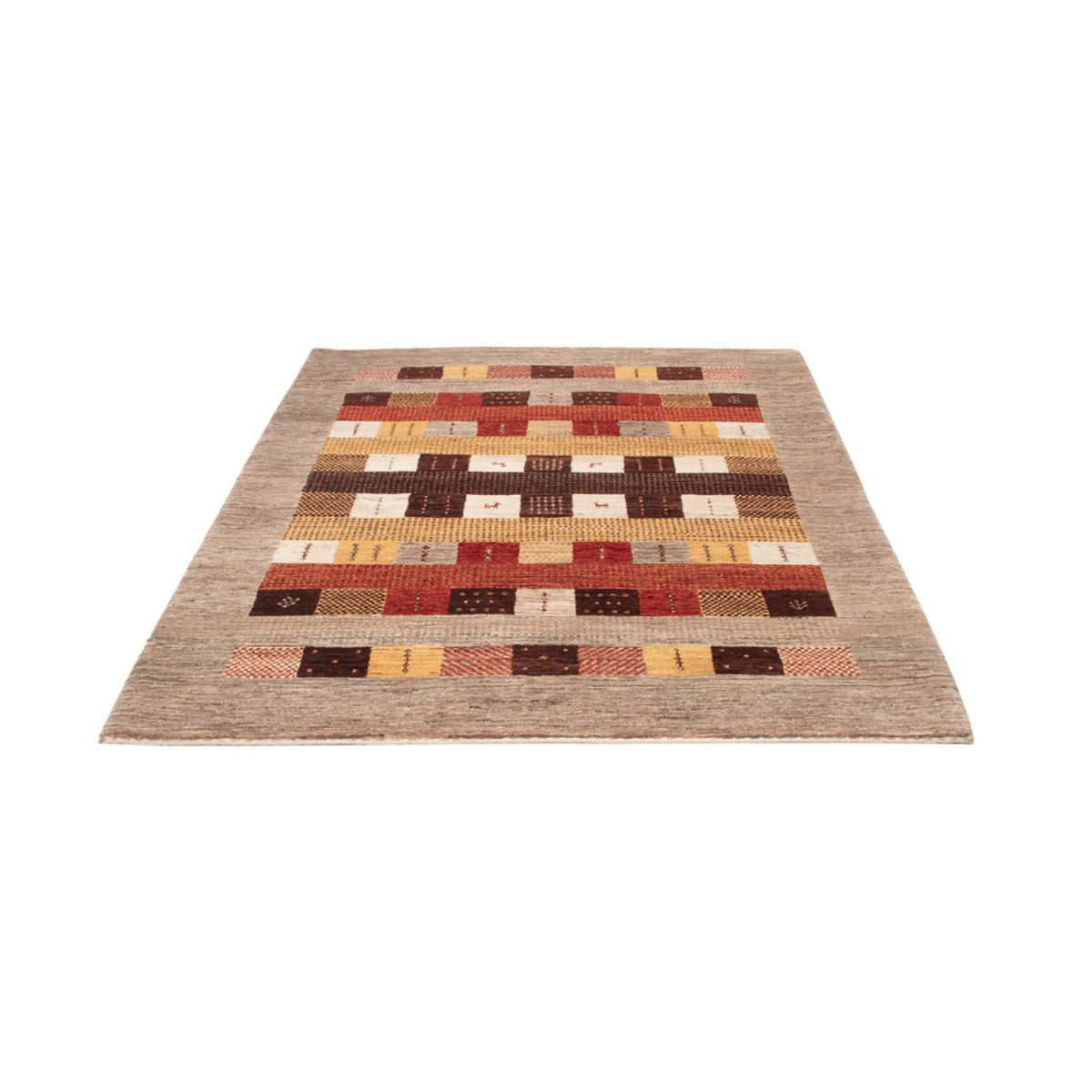 Tapis Gabbeh - Loribaft Indus - 205 x 144 cm - multicolore