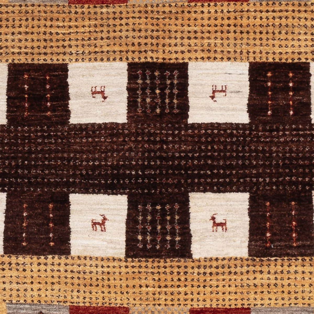 Tapis Gabbeh - Loribaft Indus - 216 x 147 cm - multicolore