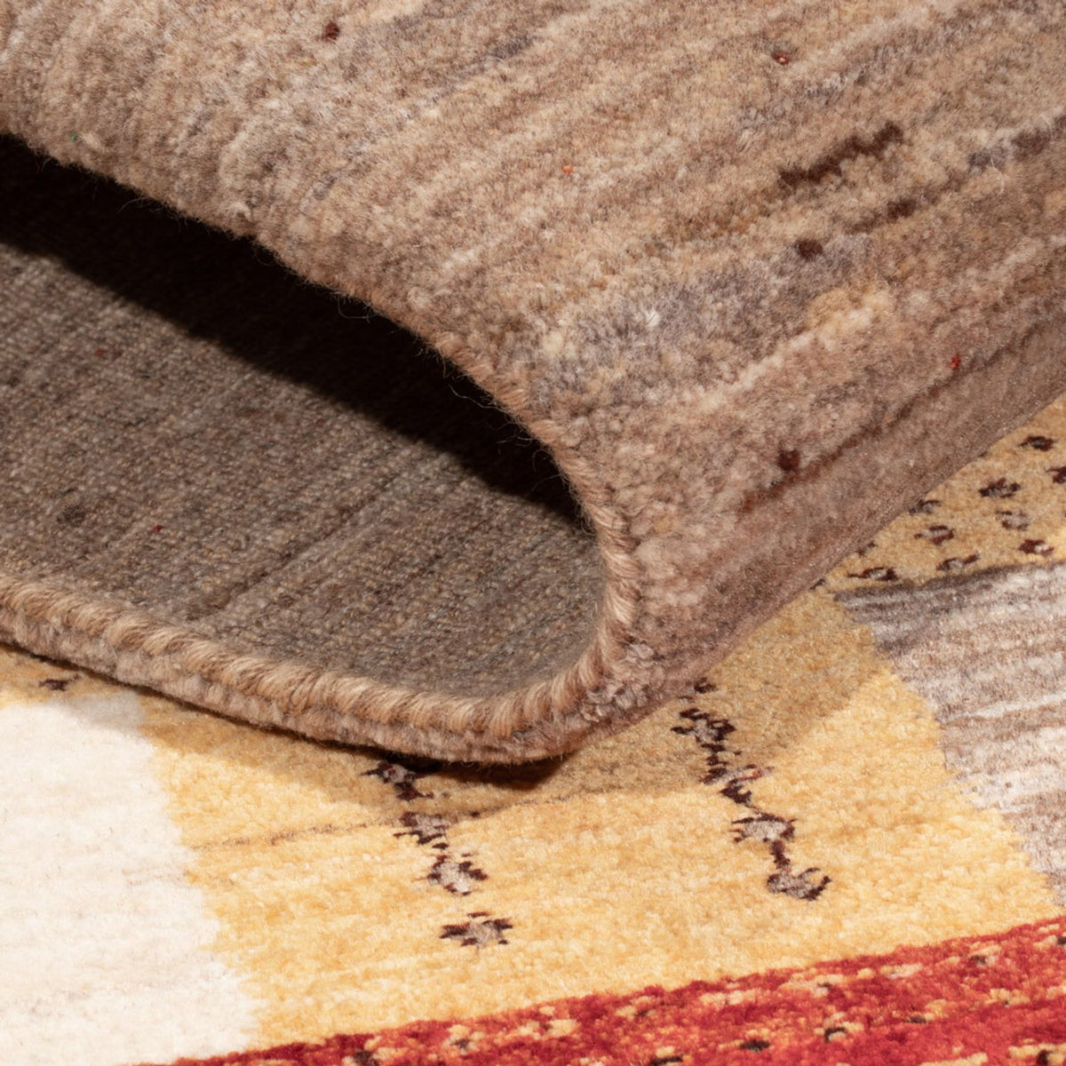 Tapis Gabbeh - Loribaft Indus - 216 x 147 cm - multicolore