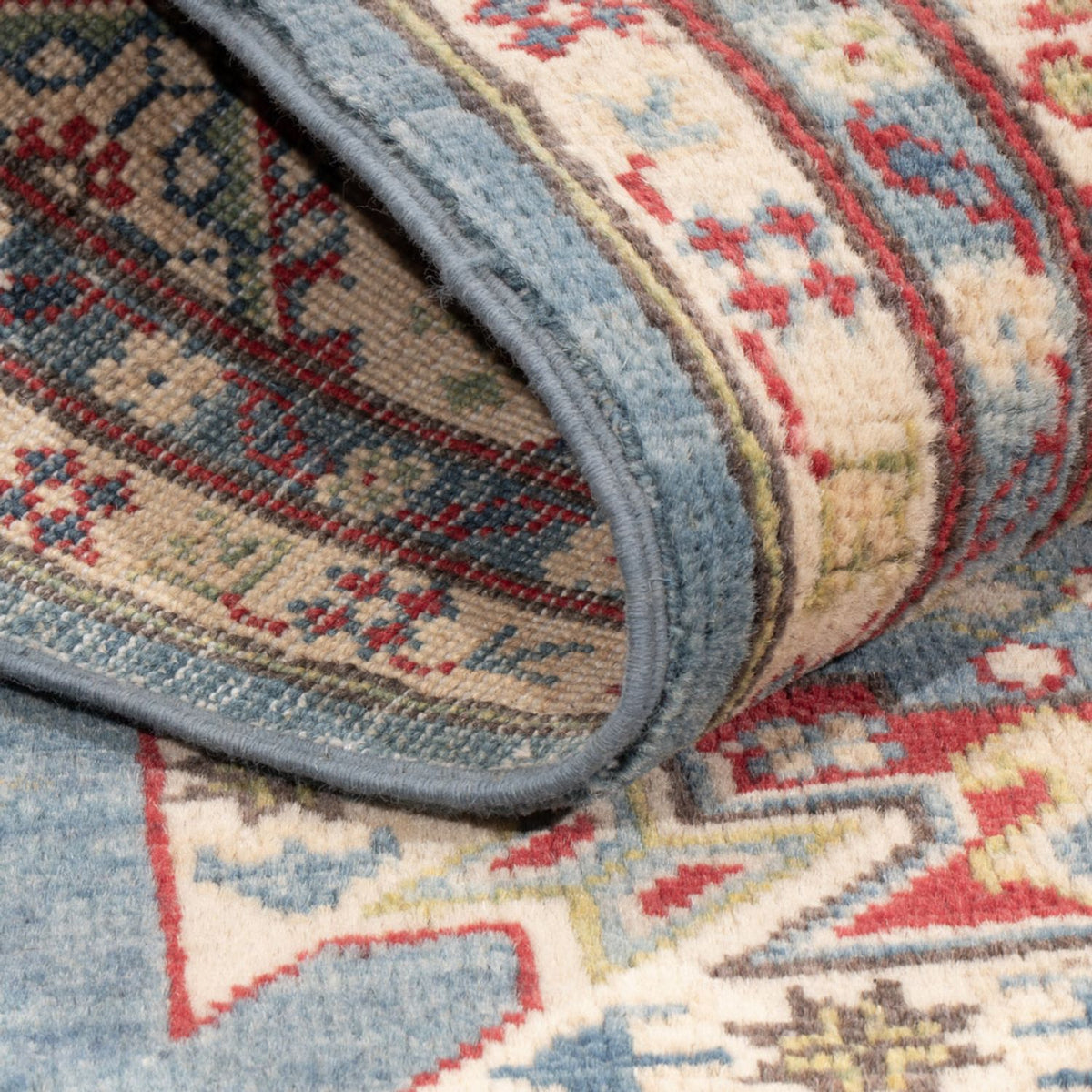 Tapis Ziegler - Kazak - 198 x 150 cm - bleu