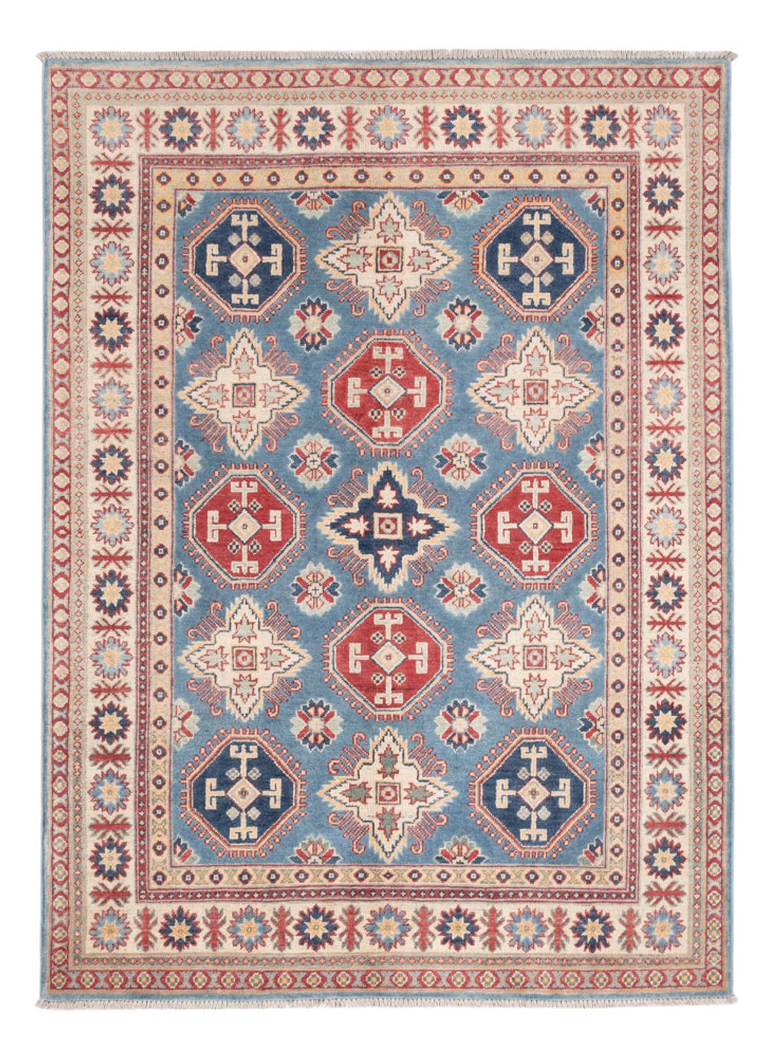 Tapis Ziegler - Kazak - 203 x 148 cm - bleu