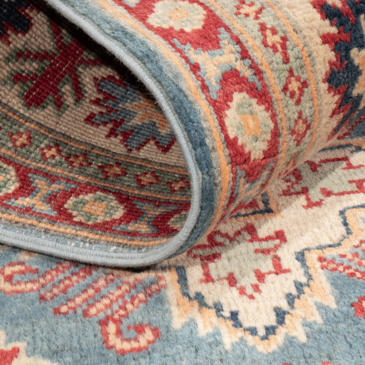 Tapis Ziegler - Kazak - 203 x 148 cm - bleu