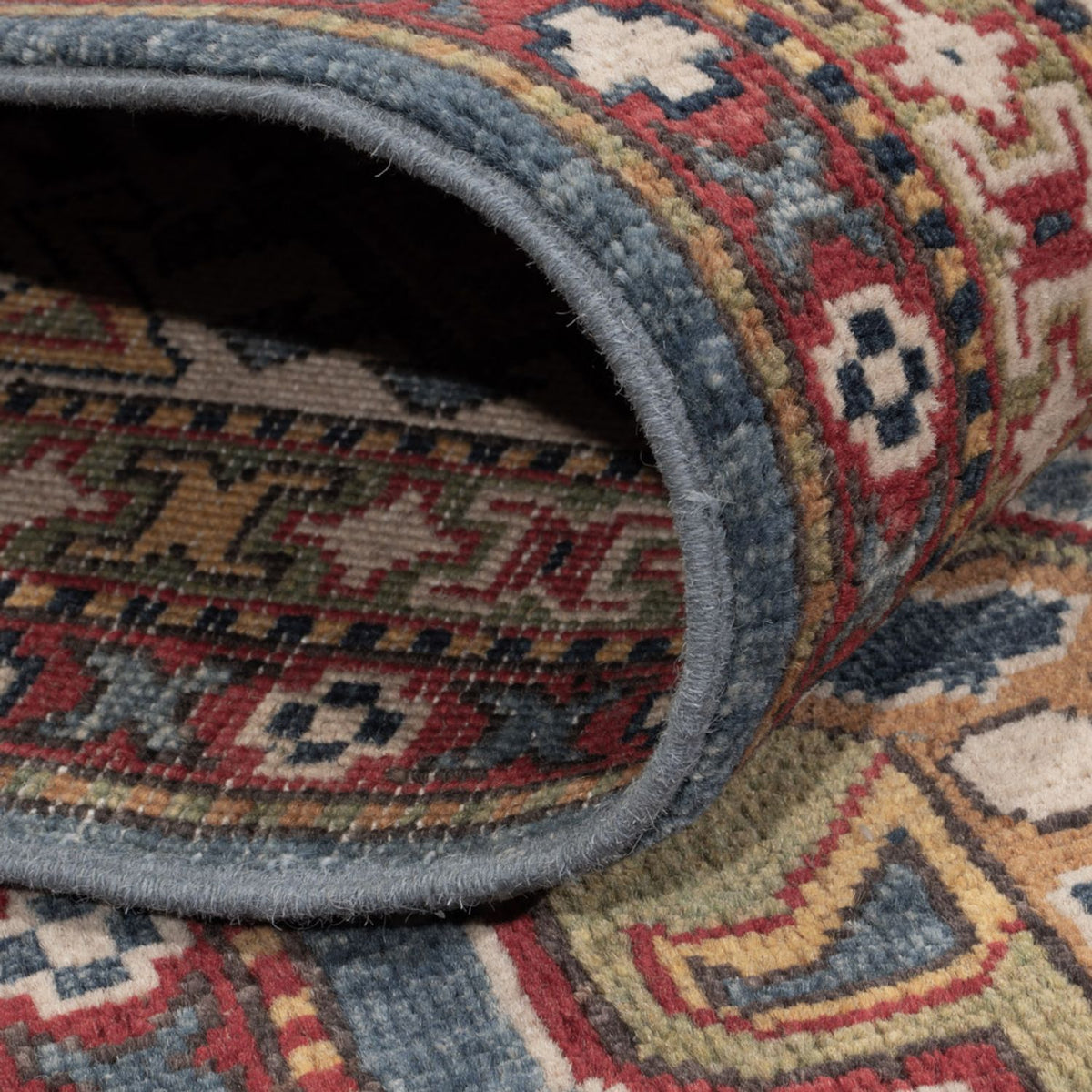 Tapis Ziegler - Kazak - 296 x 198 cm - bleu