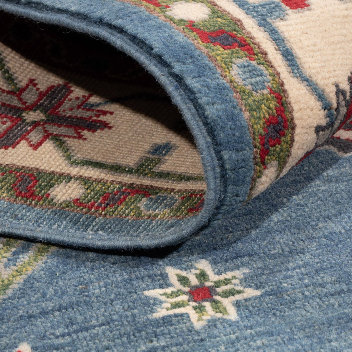 Tapis Ziegler - Kazak - 207 x 147 cm - bleu