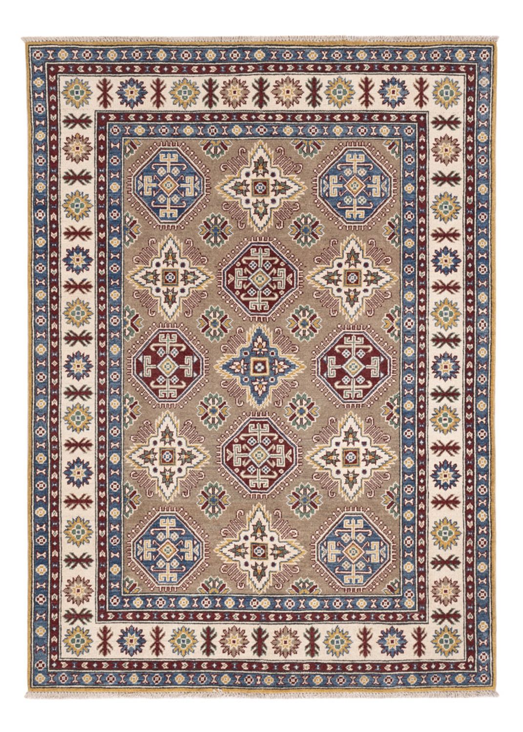 Tapis Ziegler - Kazak - 212 x 150 cm - beige foncé