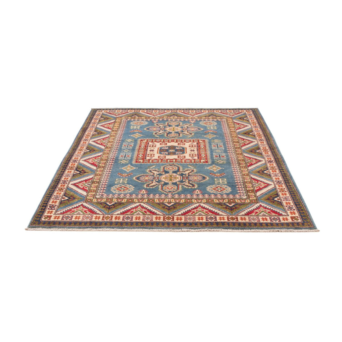Tapis Ziegler - Kazak - 193 x 148 cm - bleu