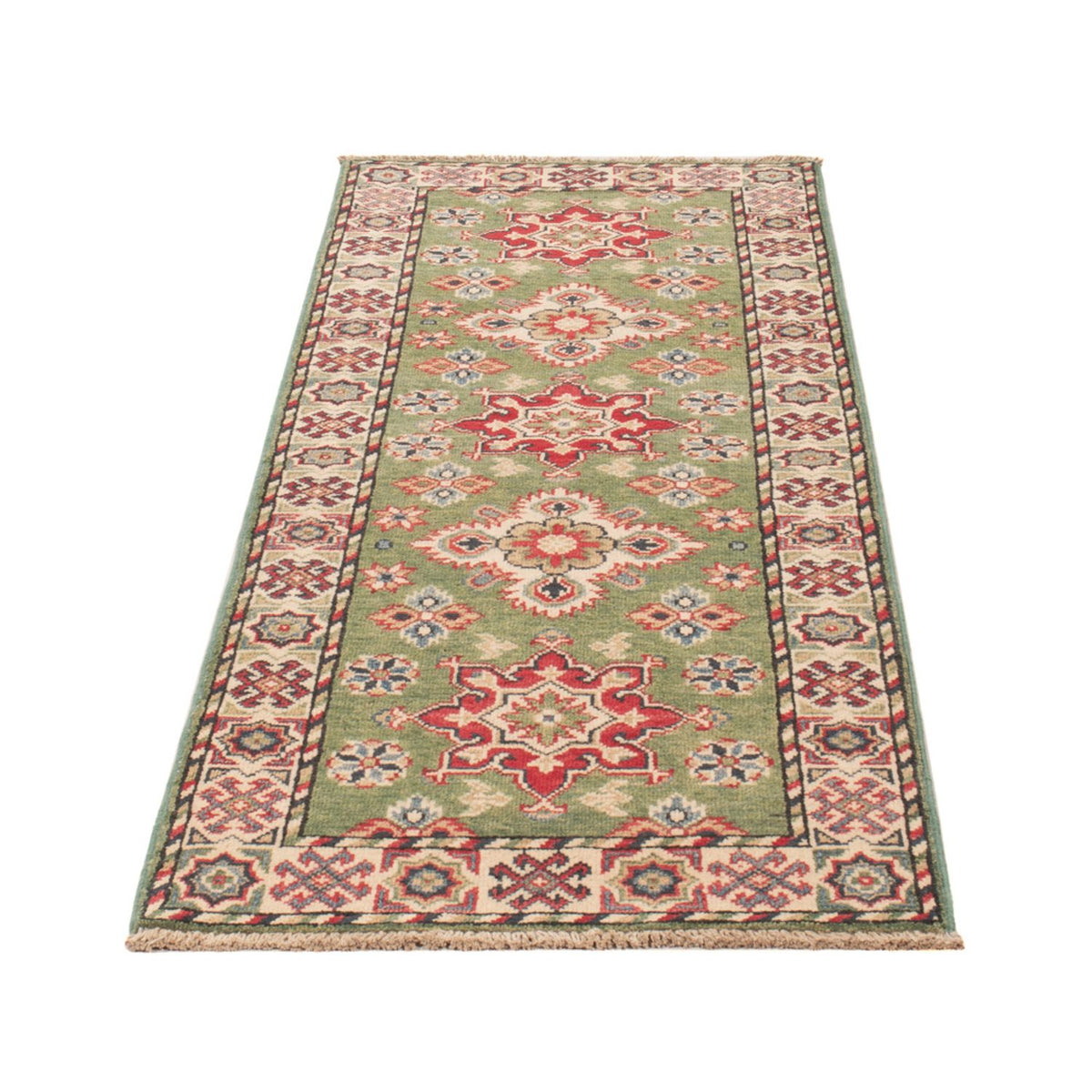 Tapis de couloir Tapis Ziegler - Kazak - 181 x 64 cm - vert clair