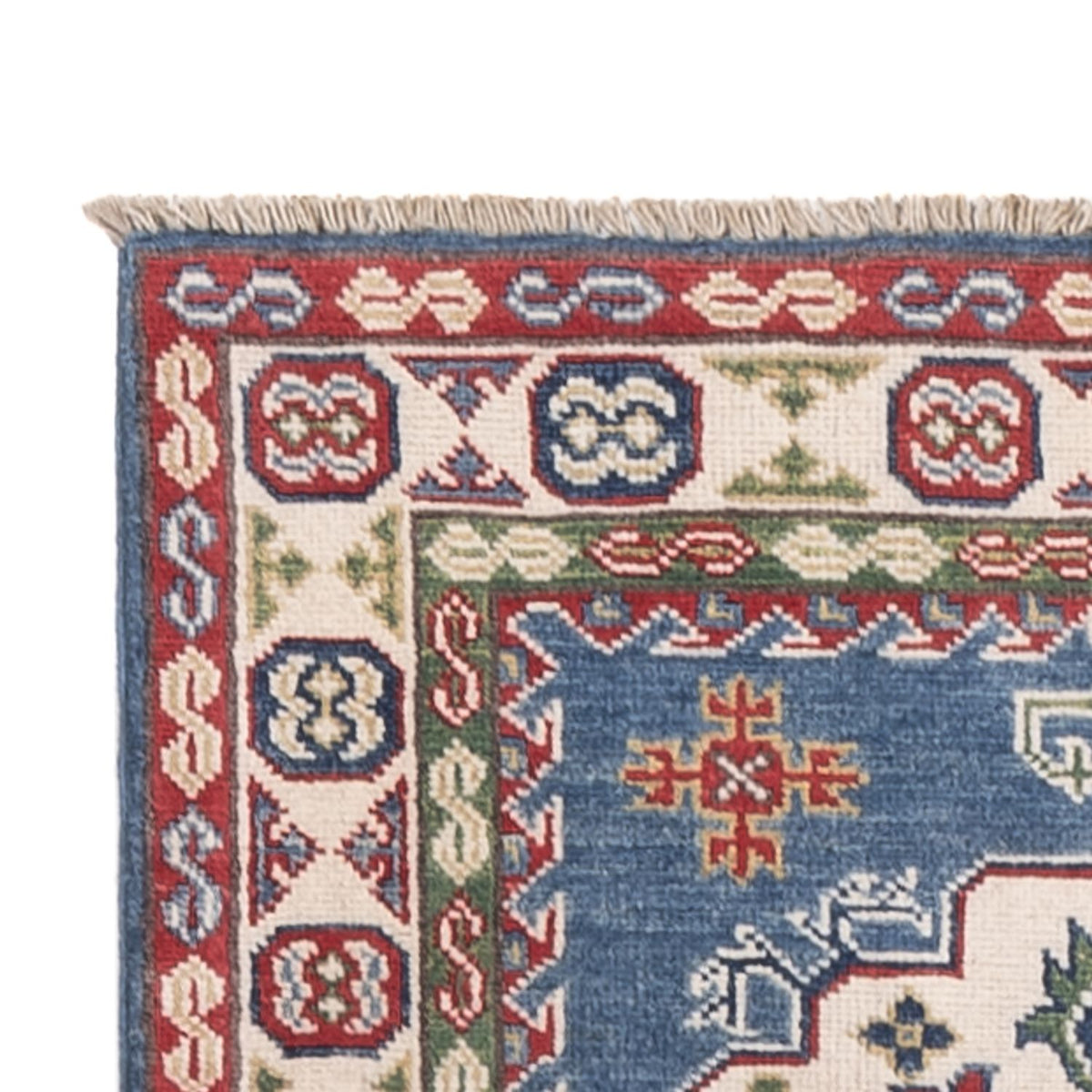 Tapis de couloir Tapis Ziegler - Kazak - 281 x 80 cm - bleu