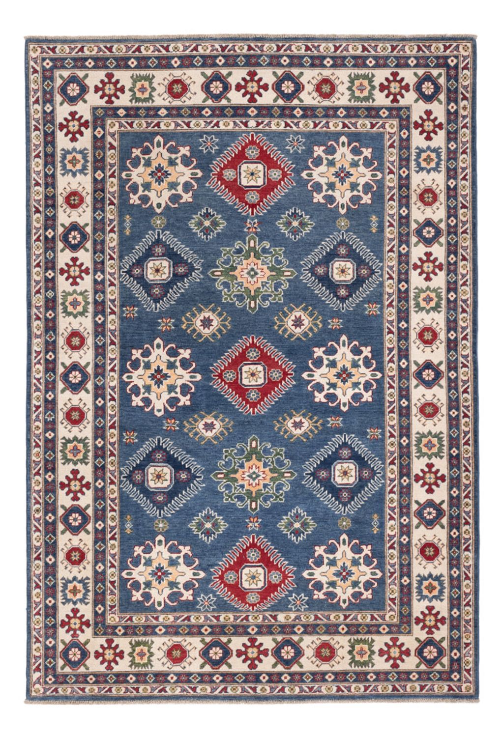 Tapis Ziegler - Kazak - 272 x 184 cm - bleu