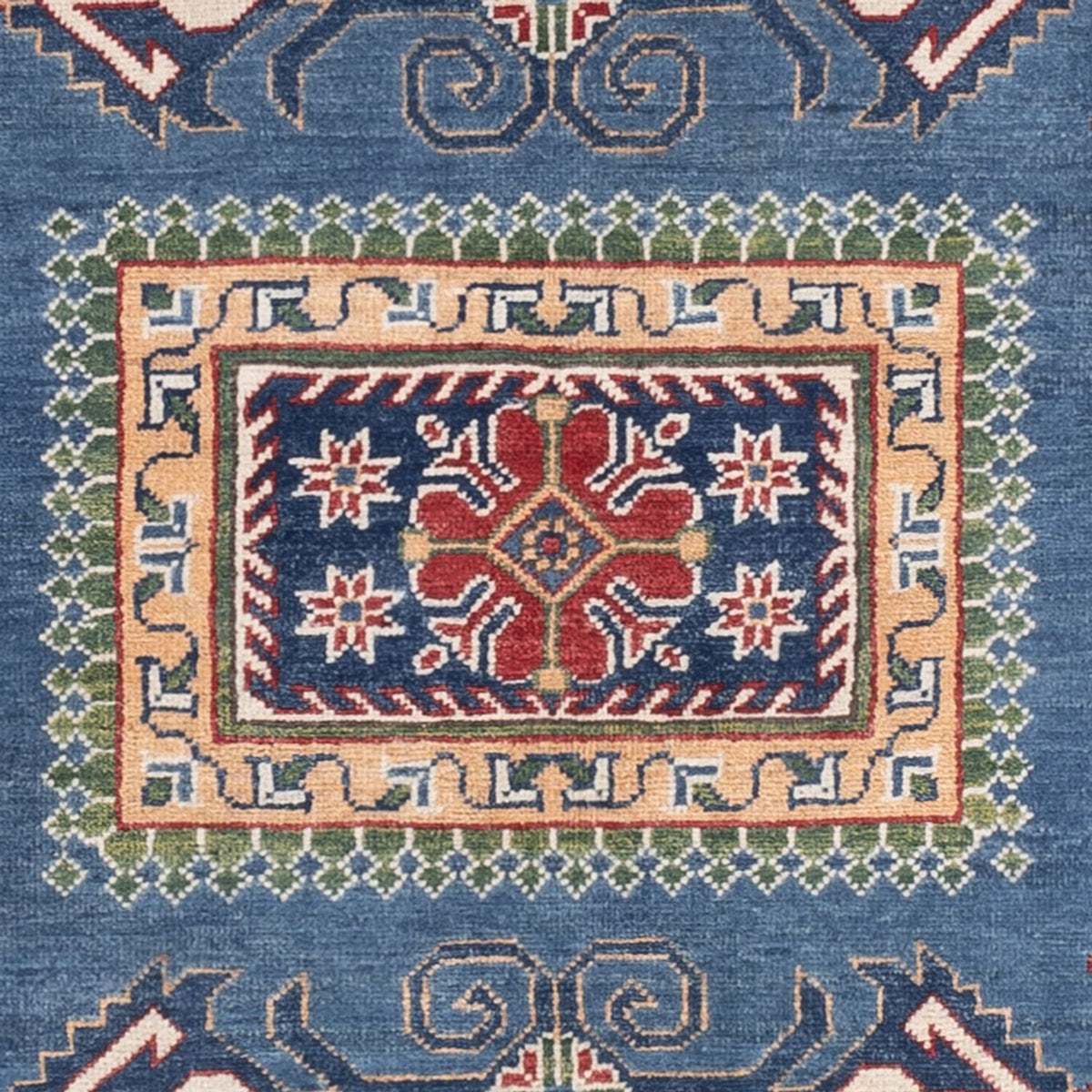 Tapis Ziegler - Kazak - 206 x 156 cm - bleu
